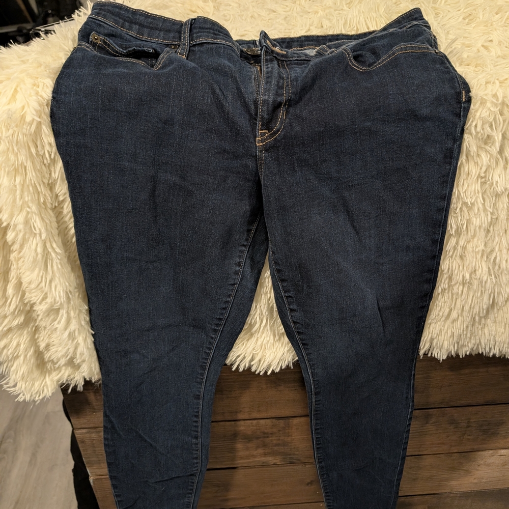 GAP Women's Dark Blue Skinny Jeans